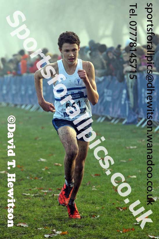 Mens under-17s, European Cross Country Trials, Sefton Park, Liverpool. Photo: David T. Hewitson/Sports for All Pics